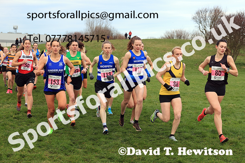 Senior womens 2024 NECAA Cross Country Champs., Temple Park, South Shields. Photo: David T. Hewitson/Sports for All Pics